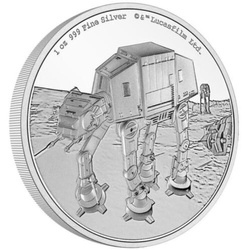 Niue: Star Wars - AT-AT Walker 1 oncia d'argento 2022 Proof