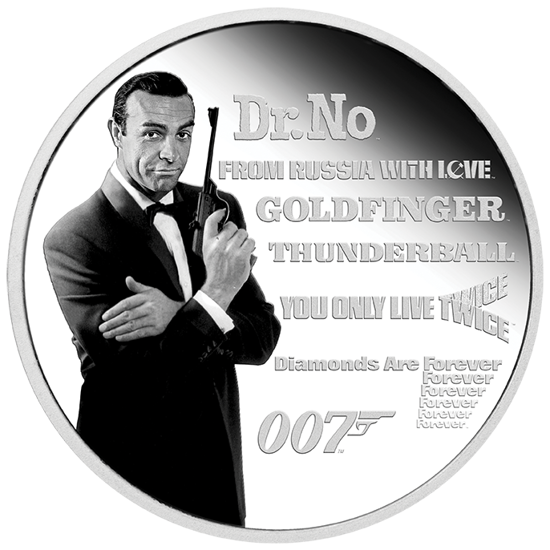 Tuvalu : James Bond Legacy - Sean Connery 1 once d'argent 2021
