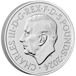 Six Decades of 007 £5 Miedzionikiel 2024