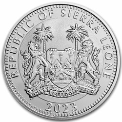 Sierra Leone: Egyptian Gods - Ra 1 uncja Srebra 2023