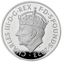 The Coronation of His Majesty King Charles III £5 Silver 2023 Proof 