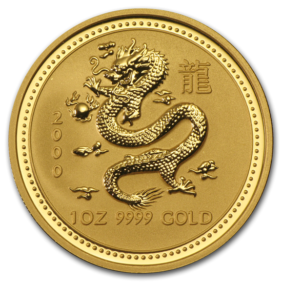 Lunar I: Rok Smoka 1 uncja Złota 2000