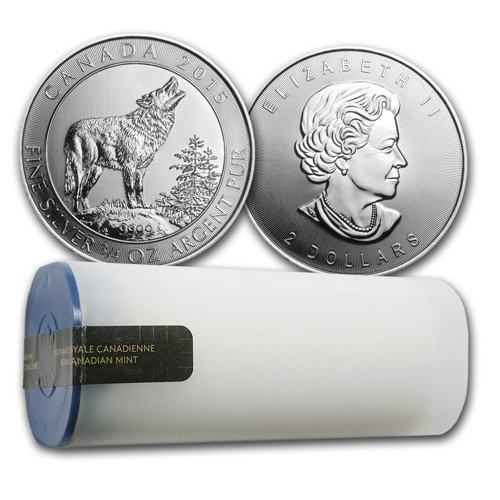 Wilk Szary 1,5 uncji Srebra