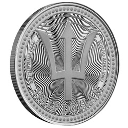 Barbados: Trident, 1 oz Silver, 2025, Prooflike