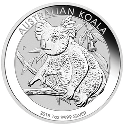 Koala 1 uncja Srebra 2018 PAKIET 300 SZTUK