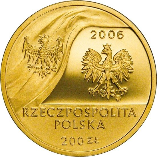 Centenario de la Escuela de Economía de Varsovia 200 zl 2006 Proof