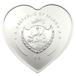 Palau : Pièce de forme 2013 en argent Happy Elephant 1 oz