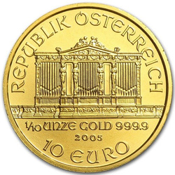Filarmonica di Vienna 1/10 oncia d'oro 2005