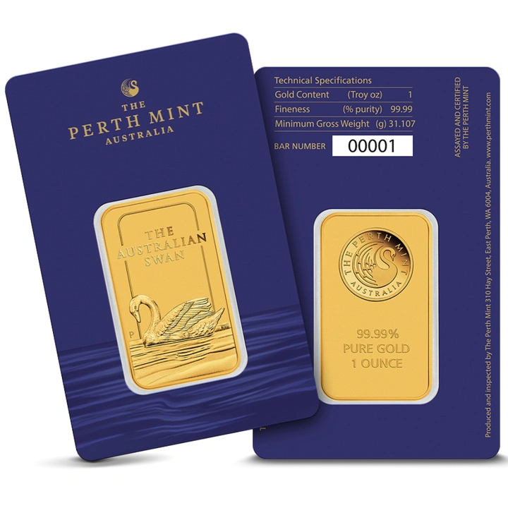 Perth Mint: Australian Swan Gold Bar 1 oz Gold 2026