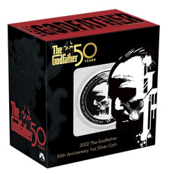 Niue: The Godfather 50th Anniversary coloured 1 oz Silver 2022 Enameled Coin"I'M GONNA MAKE HIM AN OFFER HE CAN'T REFUSE"