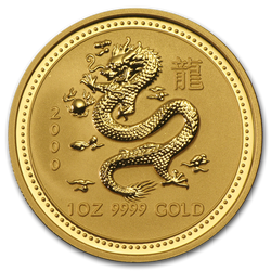 Lunar I: Rok Smoka 1 uncja Złota 2000