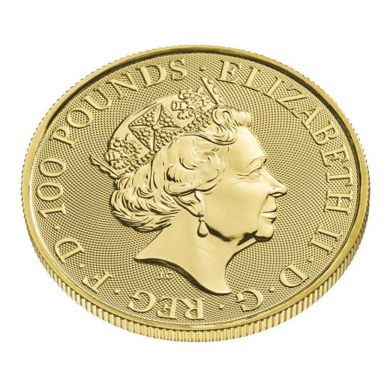 The Royal Tudor Beasts: Lion of England 1 oz Gold 2022
