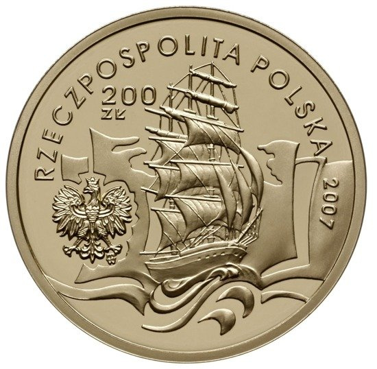 Konrad Korzeniowski 200 zł arany 2007 Proof (tanúsítvány nélkül)