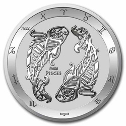 Tokelau: Serie del Zodiaco - Pez 1 oz Plata 2021