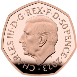 Star Wars : Dark Vador et l'Empereur Palpatine 50 pence en or 2023 Proof