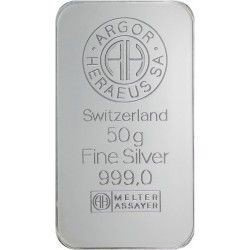 Silberbarren Argor - Heraeus 50 gram