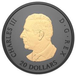 Kanadský Javorový List “Gilded Elegant Maple” pozlacená 1 unce Stříbra 2025 Proof