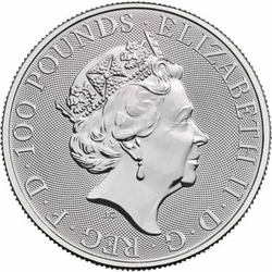 Bestias de la Reina: Carta Blanca de Richmond 1 oz Platino 2022