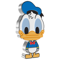 Niue: Disney Chibi - Paperino colorato 1 oncia d'argento 2021 Proof