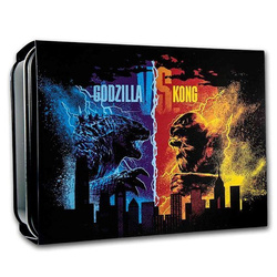 Niue: Zestaw 2 srebrnych monet Godzilla vs. Kong kolorowany 2021