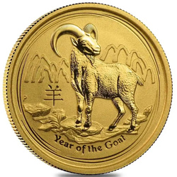 Perth Mint: Lunar II - Year of the Goat 1/10 oz Gold 2015