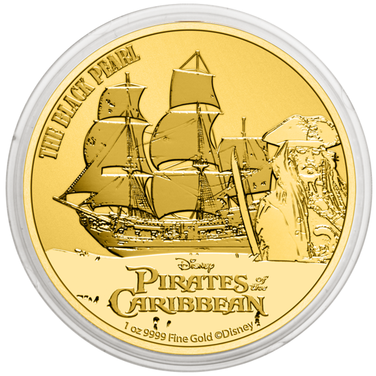 Niue: Pirates of the Caribbean - The Black Pearl 1 oz Gold 2021