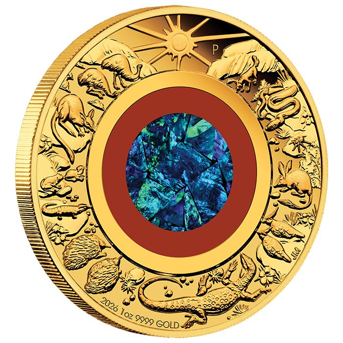 Wonders of Australia: The Outback, 1 oz Gold, 2026, Opal Proof