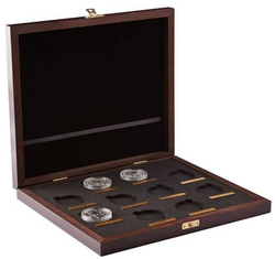 Wooden Case for The Royal Tudor Beastshttps://www.metalelokacyjne.pl/panel/product-edit.php?idt=6508#divIdshopLangDesc_5 Series 10 coins 2 oz Silver
