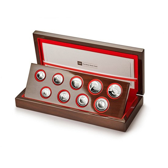 100 anni dello zloty - set di monete d'argento della Banca Nazionale Polacca