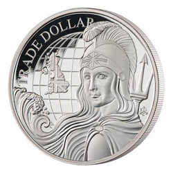 St Helena Modern British Trade Dollar 1 uncja Srebra 2022 Proof