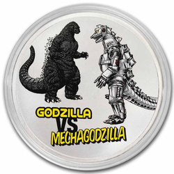 Niue: Godzilla vs Monsters - Mechagodzilla kolorowana 2 uncje Srebra 2024 