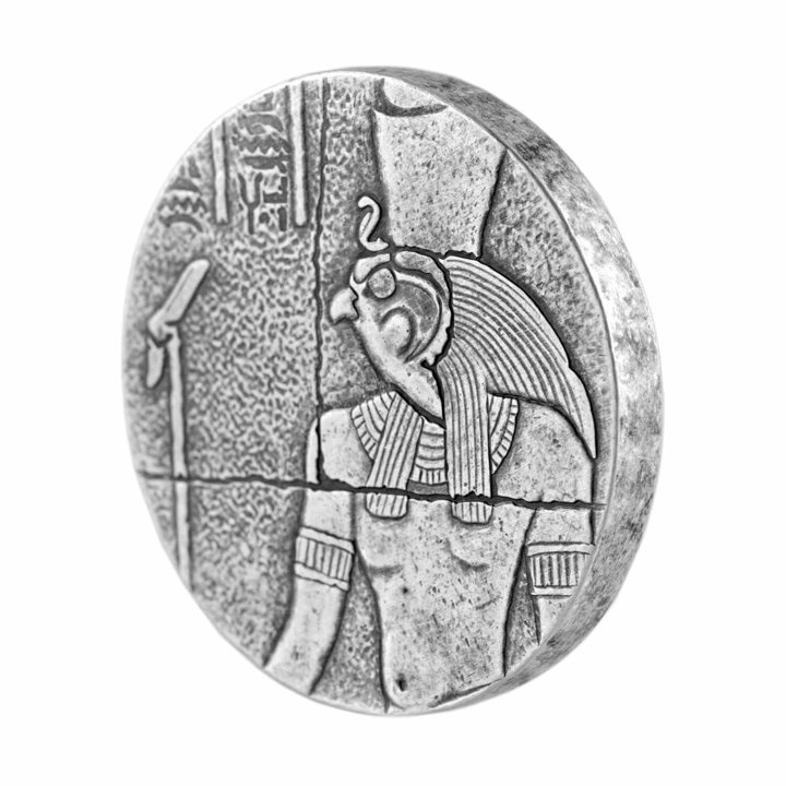 Chad: ERS Horus 2 oz Plata 2016 Proof Moneda Antigua