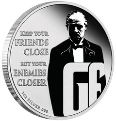 Niue: The Godfather barevná 50. výročí filmu 1 unce stříbra 2022