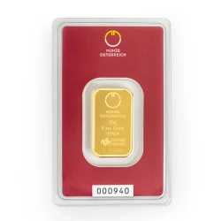 Zlatý slitek 10g zlata Austrian Mint