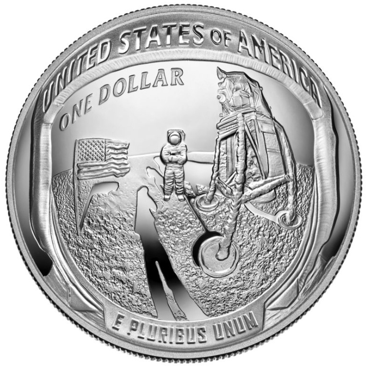 Apollo 11 50th Anniversary 1 oz Silver 2019 Proof