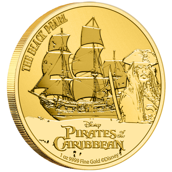 Niue: Pirates of the Caribbean - The Black Pearl 1 oz Gold 2021