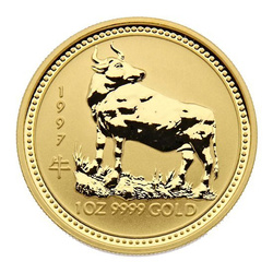 Lunar I : Année du Buffle 1 once d'or 1997