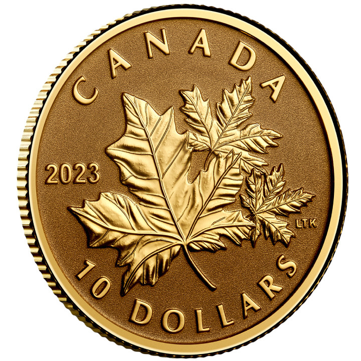 Canadá: Hoja de Arce Eterna $10 Złoto 2023 Proof