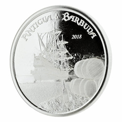 Antigua y Barbuda: Rum Runner 1 oz Plata 2018