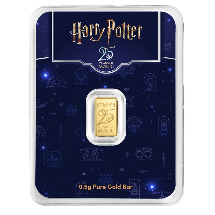 Lingote de Oro de 0,5 g – Harry Potter 25th Anniversary