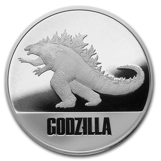 Niue : Godzilla 1 once d'argent 2021 Proof