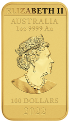 Dragon Rectangular Coin 1 oz Gold 2022
