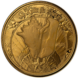 St. Kitts & Nevis: Conch Shell 1 uncja Złota 2023 Proof