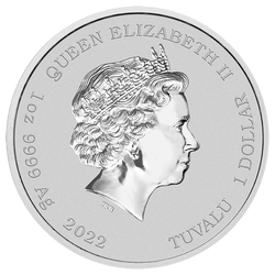 Tuvalu: Street Fighter - Chun Li coloreado 1 oz Plata 2022 (Moneda en tarjeta)