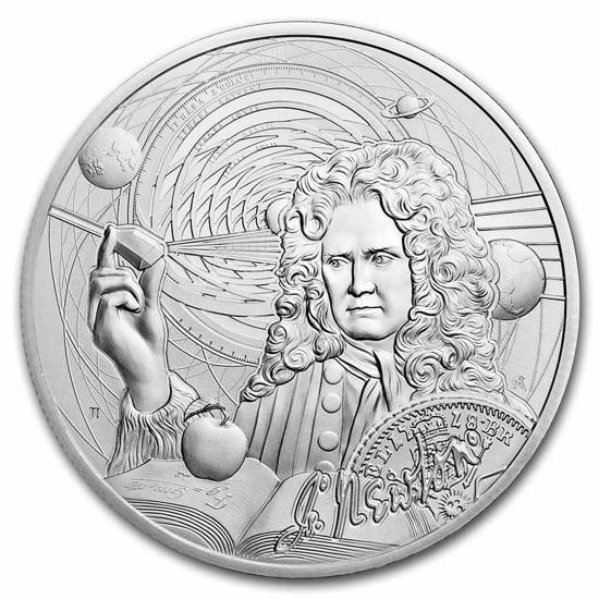 Niue: Icons of Inspiration: Isaac Newton 1 uncja Srebra 2022