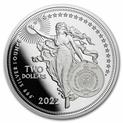 Niue: Icons of Inspiration: Isaac Newton 1 uncja Srebra 2022 Proof