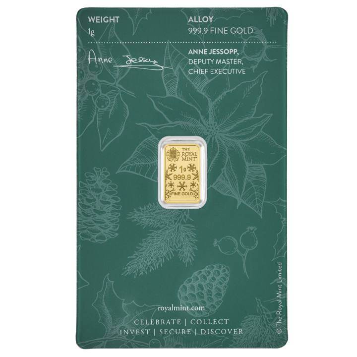 1 gram Gold Bar Christmas Tree
