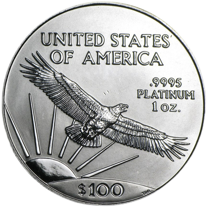 Moneda de platino Liberty - American Eagle 1 onza de platino varios años