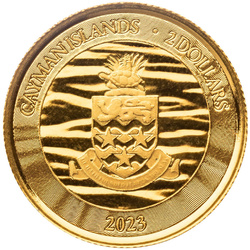 Kajmán-szigetek: Karettkígyó 1/10 uncia arany 2023 Prooflike