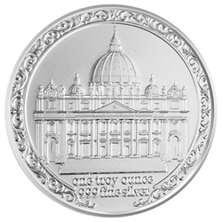 Medalla La elección del Papa León XIV 1 onza Plata 2025 Round